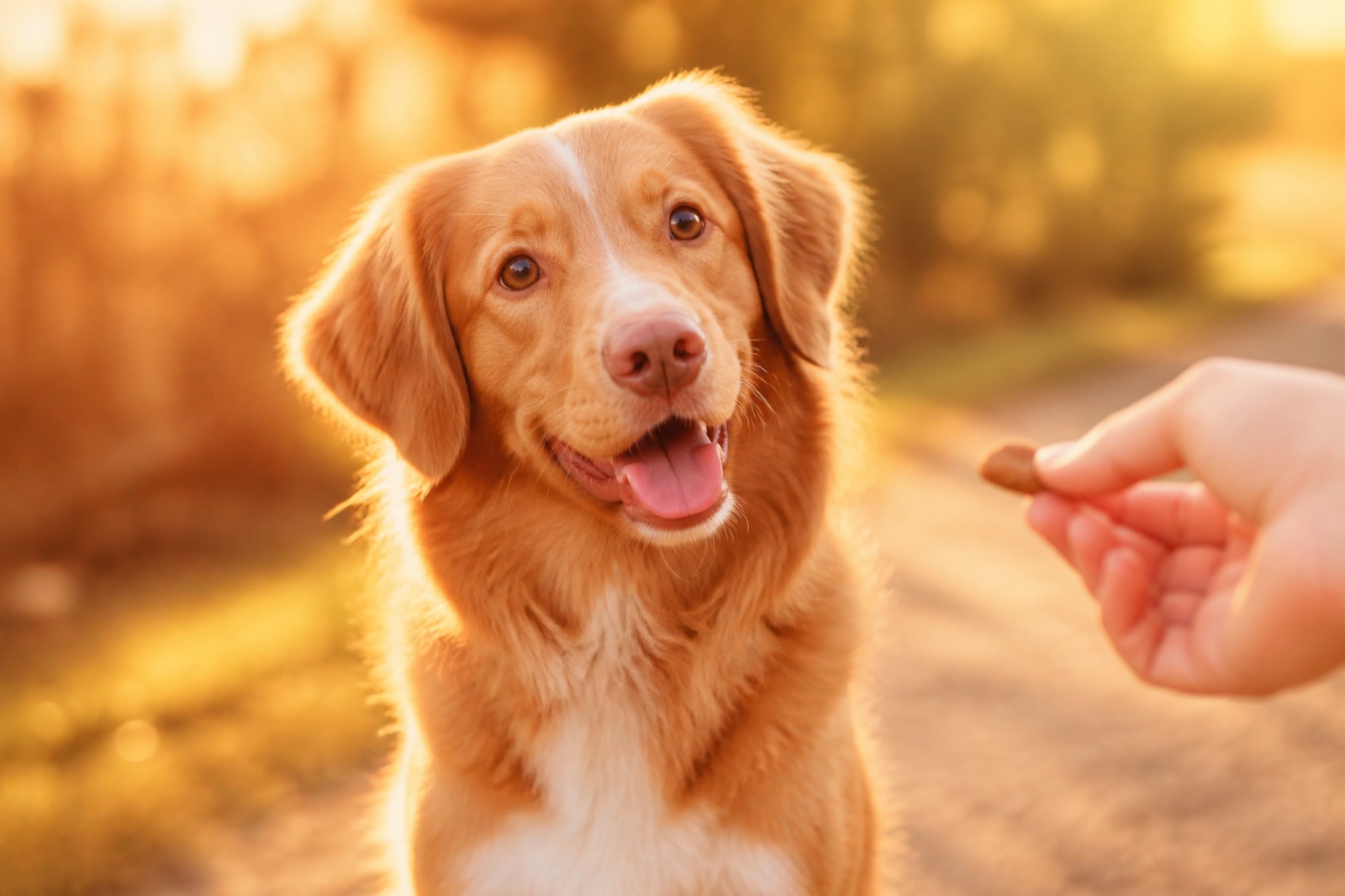 A happy dog in training with PawLadder